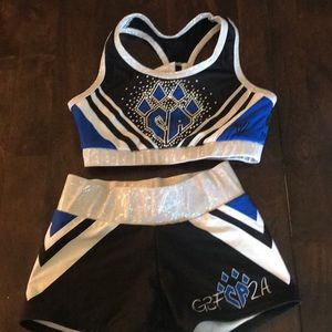 Cheer Athletics YM sports bra/ spanks set